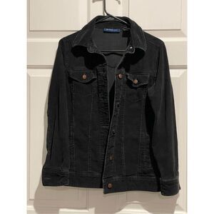 Vintage Bill Blass Jeans Women’s Black Corduroy Jacket With Pockets Size Small